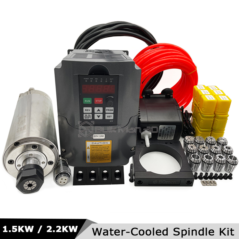 Zestaw wrzeciona CNC chłodzone – 2.2Kw Water Cooled Spindle Kit Vfd recenzja i cena